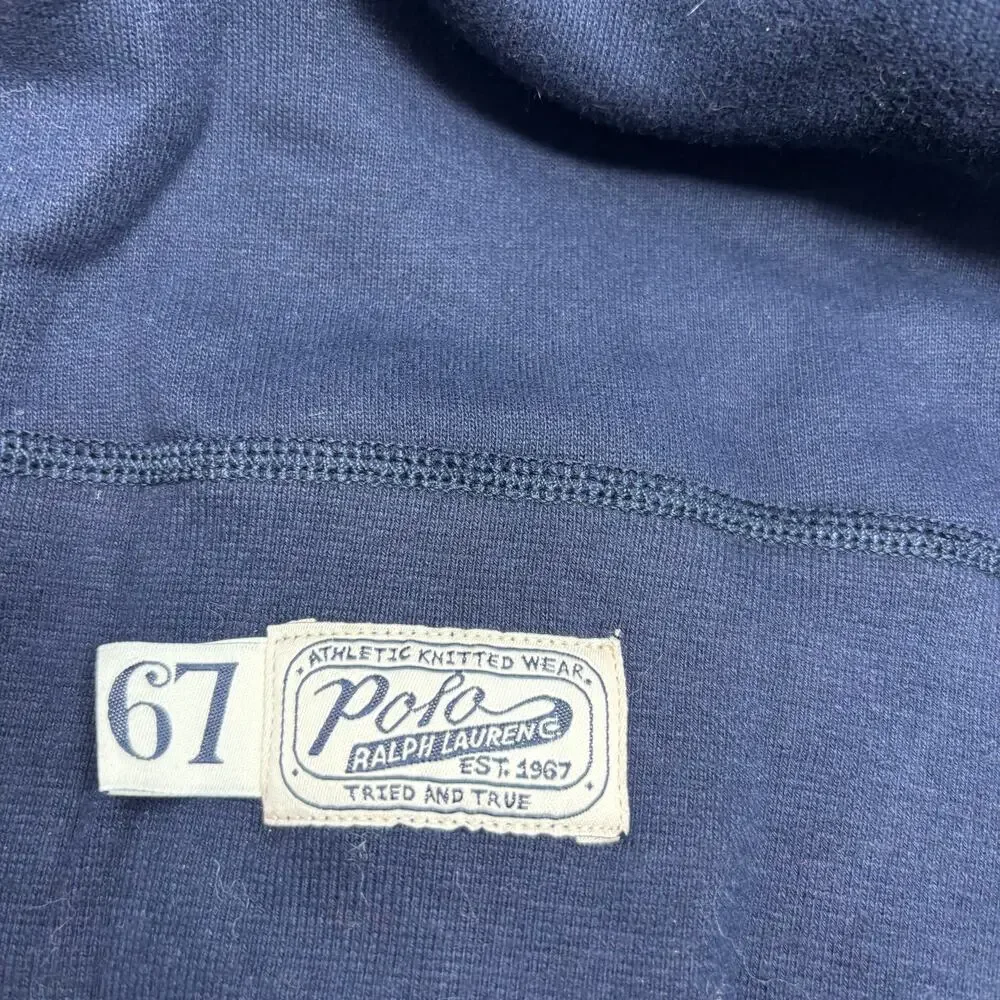 Polo Ralph Lauren 4XB Navy Blue Crewneck Long Sleeve Embroidered Sweater NWT